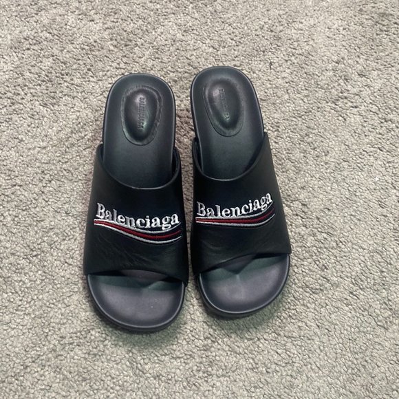 BALENCIAGA Black 80mm Heeled Sandals